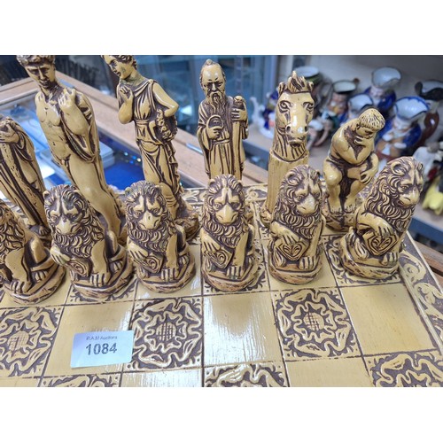 1084 - Ancient Greek Mythological Chess Set