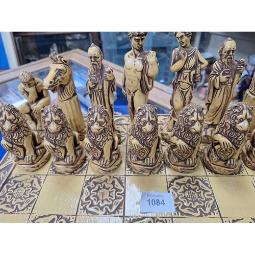 1084 - Ancient Greek Mythological Chess Set