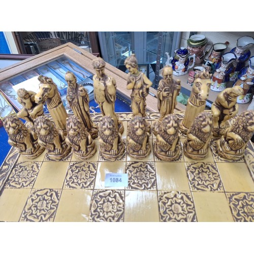 1084 - Ancient Greek Mythological Chess Set