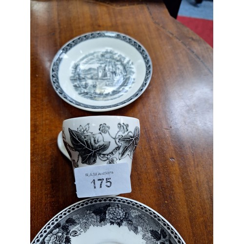 175 - Wedgewood and Barlaston Lugano Cup and Saucer (slight chip to cup) and a Wedgewood Plate from The Ea... 