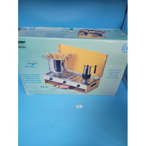 323 - Boxed Camping Stove By CF Parker Gelert Italian Model 552