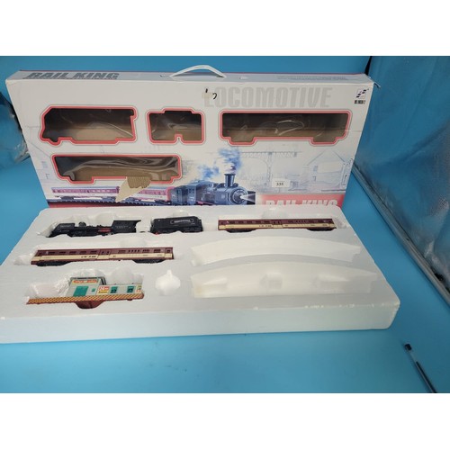 335 - New In The Box Train Set By Railking Intelligent Classic Train With Lights, Noise and Smoke