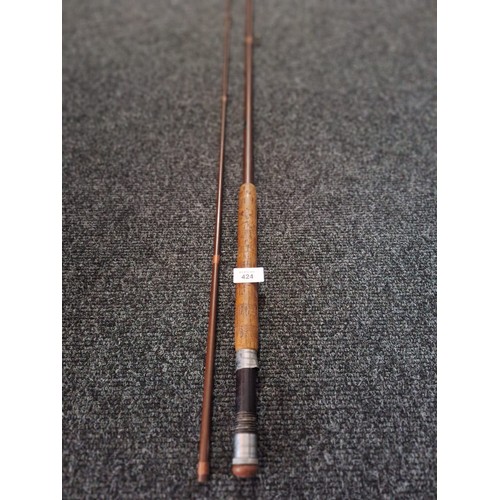 424 - Two Piece Fishing Rod With a Cork Handle No Bag