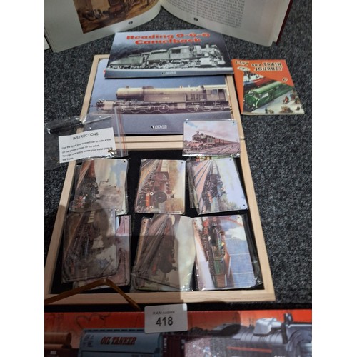 418 - Super Atlas Collectable Train Pack, Classic Trains Book, I Spy On a Train Book and a Classic Train S... 