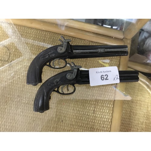 62 - Vintage Flintlock Guns x2