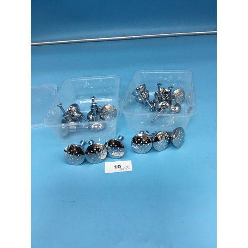 10 - Tubs of Cupboard/Door Knobs x10