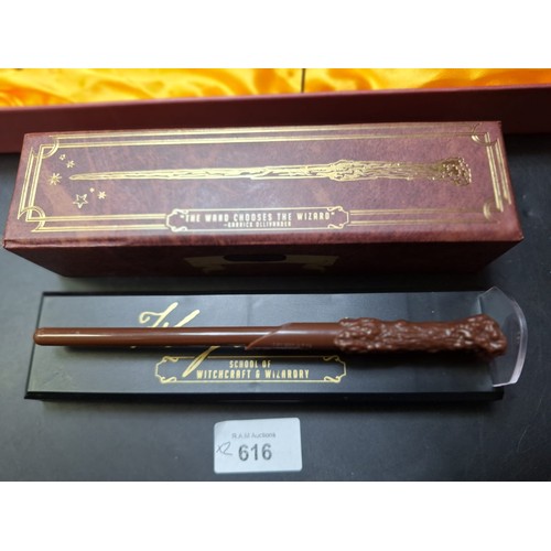 616 - Boxed Harry Potter Levitating Wand and One Other