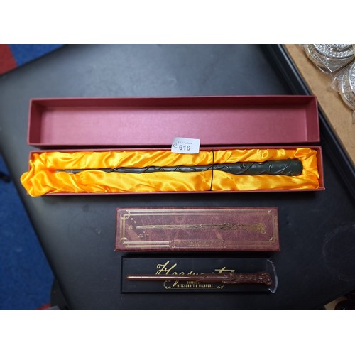 616 - Boxed Harry Potter Levitating Wand and One Other