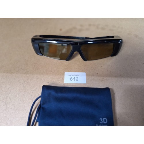 612 - Samsung 3D Active Sunglasses In a Pouch RRP £179.00