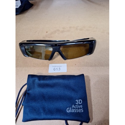 613 - Samsung 3D Active Sunglasses In a Pouch RRP £179.00