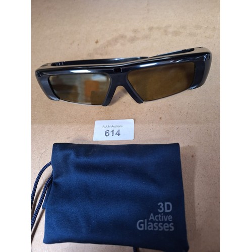 614 - Samsung 3D Active Sunglasses In a Pouch RRP £179.00