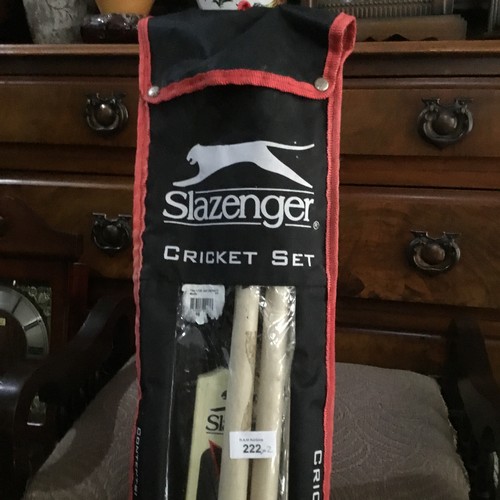 222 - Slazenger Cricket Set and a Table Tennis Set