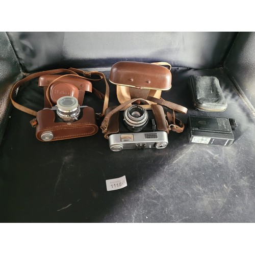 1115 - Cased Solitron Speedtron Speedy Flash, Cased Halina 35x Vintage Camera and a Cased Vintage Voigtland... 