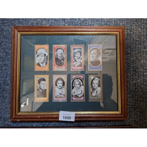 1099 - Vintage Framed Cigarette Card Display's x2 To Include Cars and Famous People