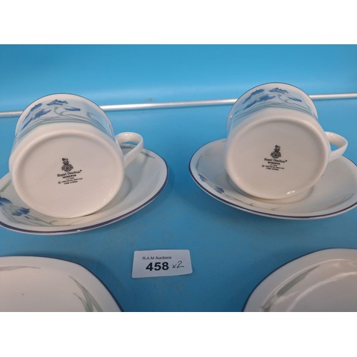 458 - Royal Doulton Minerva Trios x2