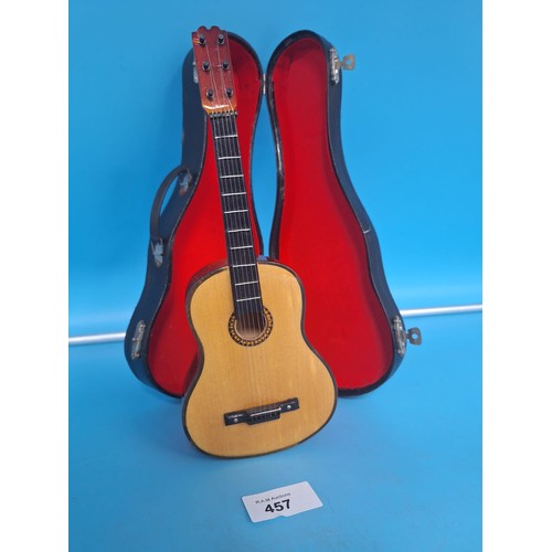 457 - Working Model Guitar In It's Own Case