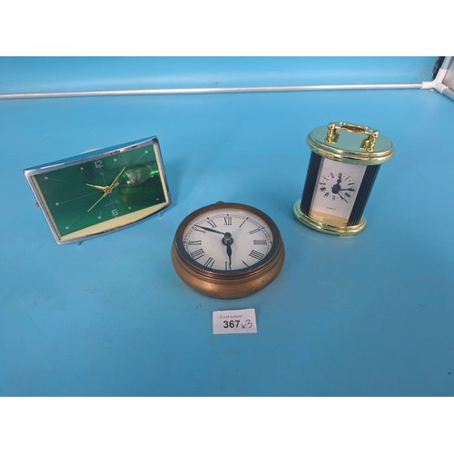 367 - Clocks x3 To Include Vintage, Retro and Modern