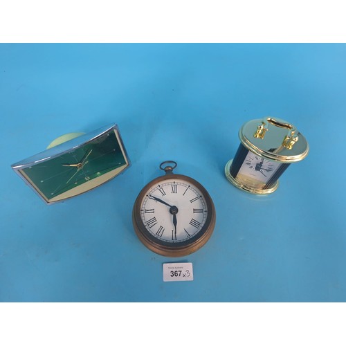 367 - Clocks x3 To Include Vintage, Retro and Modern