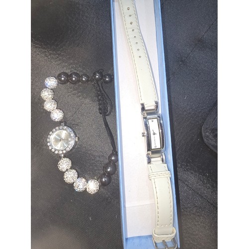 620 - Ladies Hot Diamond Watch and a Bracelet Watch