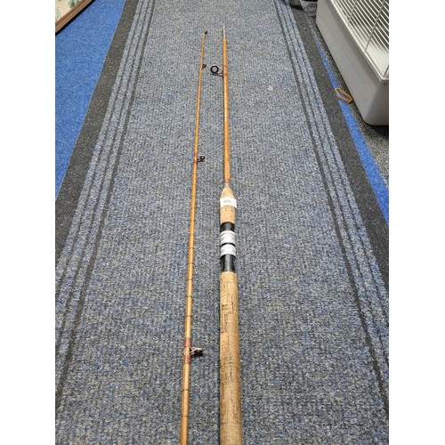 500 - Vintage Bamboo 2 Piece Rod By Black Signed and Numbered Has Wear But In Good Condition