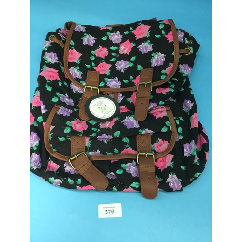 376 - Ladies Floral Backpack