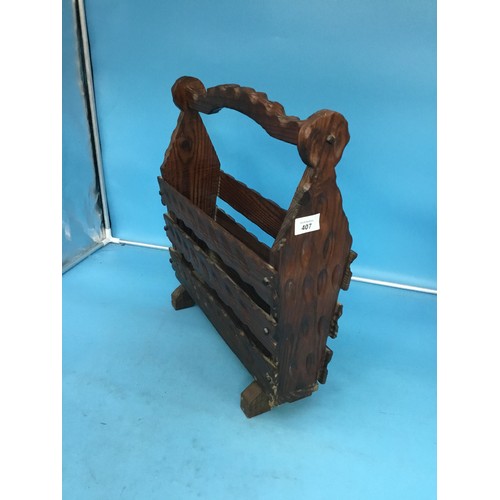 407 - Vintage Magazine Rack