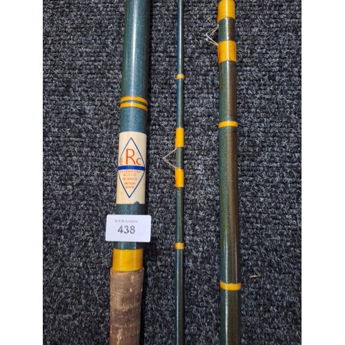 438 - Vintage ER Craddock 3 Piece Fishing Rod