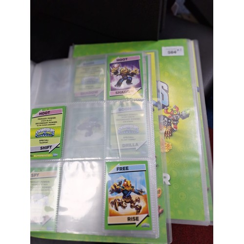 584 - Skylanders Collectable Albums x2 Lots Of Cards