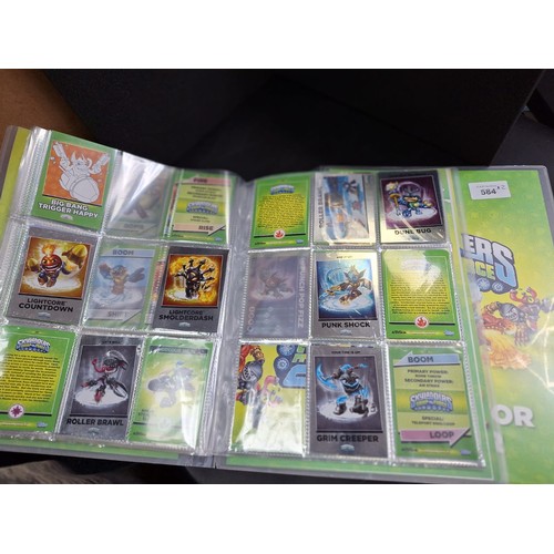 584 - Skylanders Collectable Albums x2 Lots Of Cards