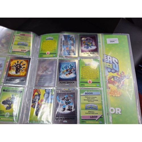 584 - Skylanders Collectable Albums x2 Lots Of Cards