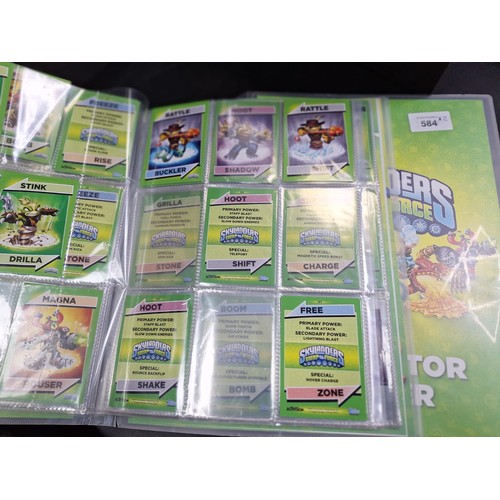 584 - Skylanders Collectable Albums x2 Lots Of Cards