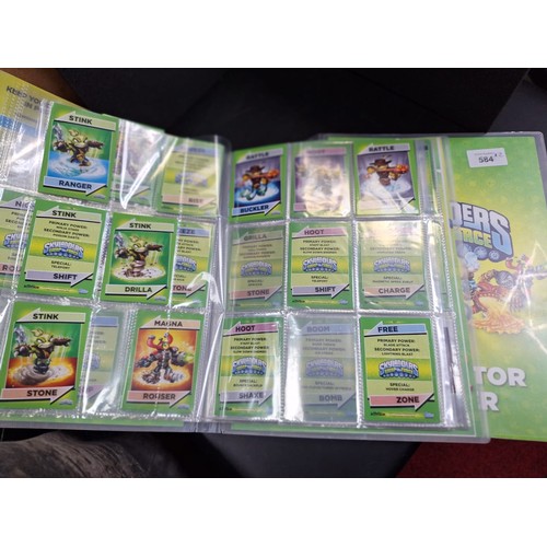 584 - Skylanders Collectable Albums x2 Lots Of Cards