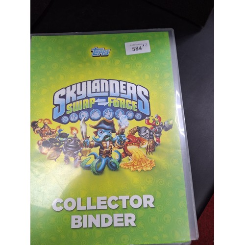 584 - Skylanders Collectable Albums x2 Lots Of Cards