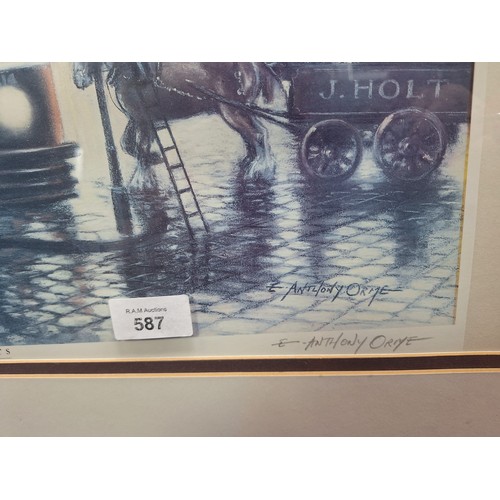 587 - City Lights By Anthony Orme Hand Signed By The Artist