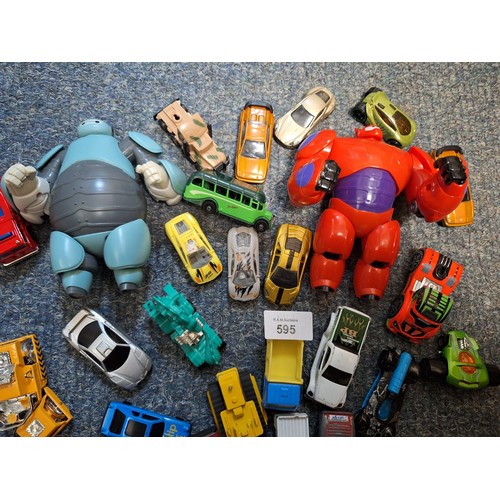 595 - Selection Of Vintage Collectable Cars and Others and Robots