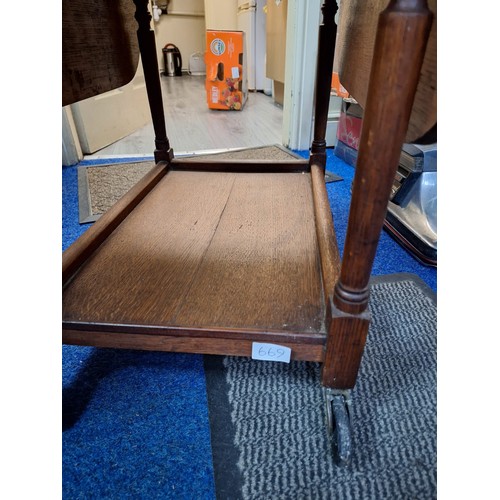 669 - Vintage/Antique Hostess Trolley With a Wheeled Bottom