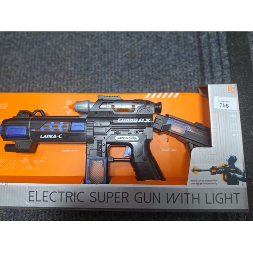 755 - New In The Box Electric Super Gun Rifle With Lights