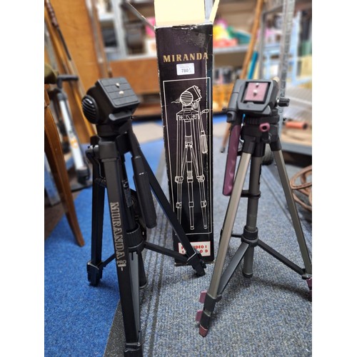 780 - Boxed Miranda Tripod and a Hama Camera Series Tripod