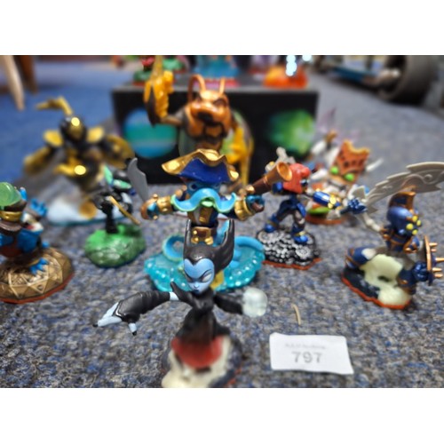 797 - Box of Skylanders Figures (lots in the box)