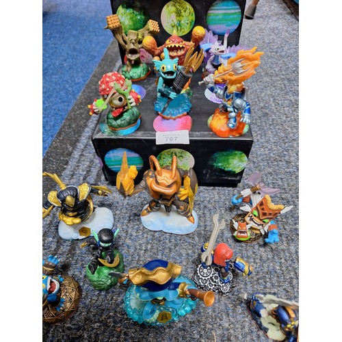 797 - Box of Skylanders Figures (lots in the box)