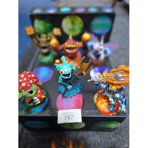 797 - Box of Skylanders Figures (lots in the box)