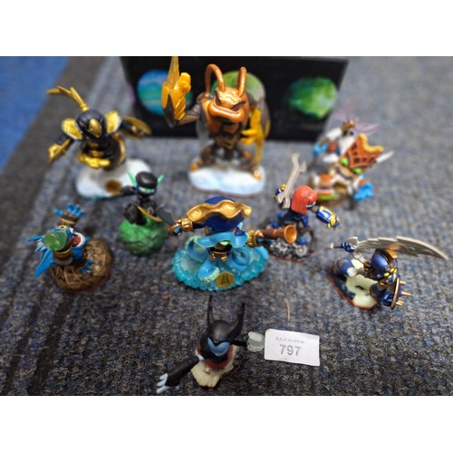 797 - Box of Skylanders Figures (lots in the box)