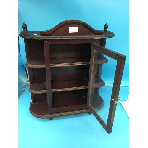 800 - Wooden Wall Display Cabinet