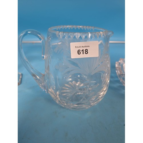 618 - Vintage/Retro Glass Items x3