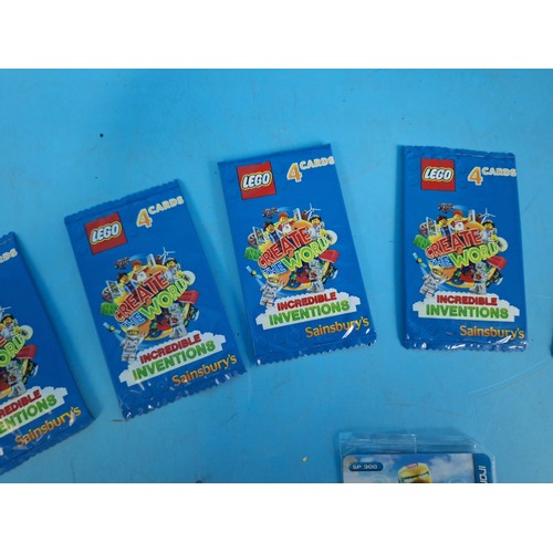 605 - 13 Packs of Lego Cards and 1 Pack of Iron Man Cards