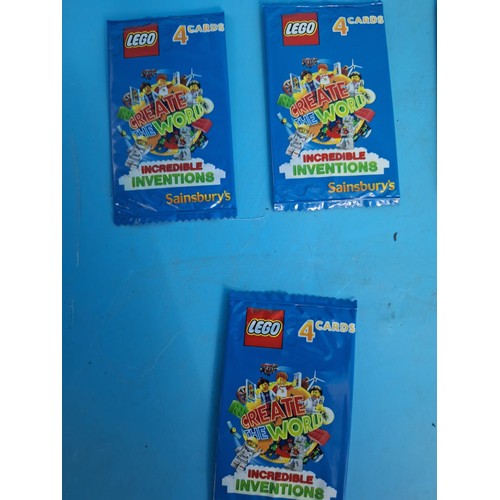 605 - 13 Packs of Lego Cards and 1 Pack of Iron Man Cards