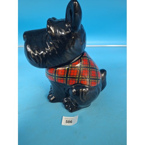 586 - Scottish Terrier Biscuit Barrel