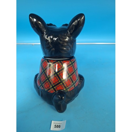 586 - Scottish Terrier Biscuit Barrel