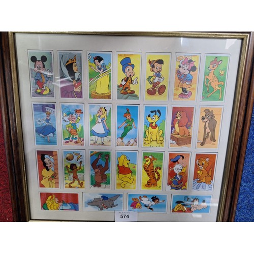 574 - Disney Framed Cards Not Glued x25