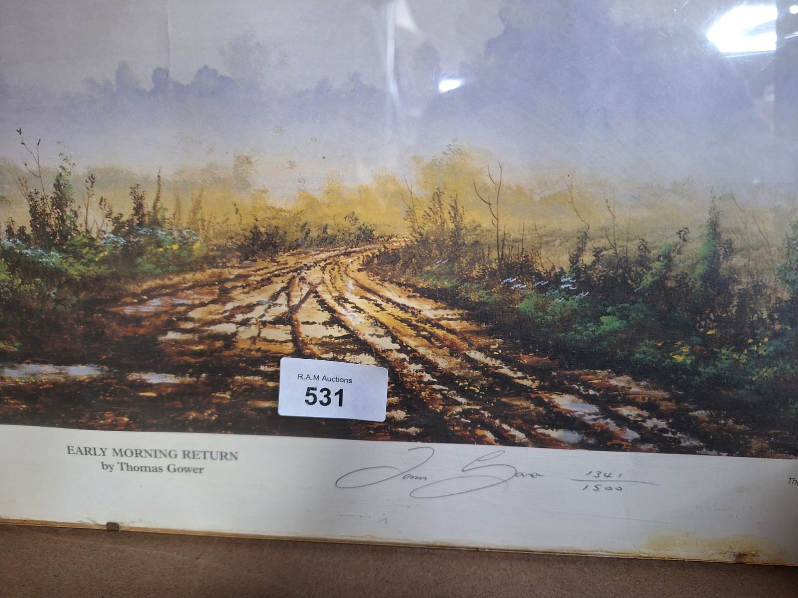 Early Morning Return Limited Edition Print HandSigned Tom Gower 1341/1500